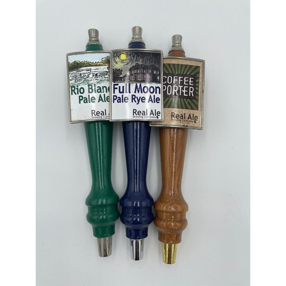 Real Ale Beer Tap Handles Rio Blanco Full Moon Coffee Porter Set